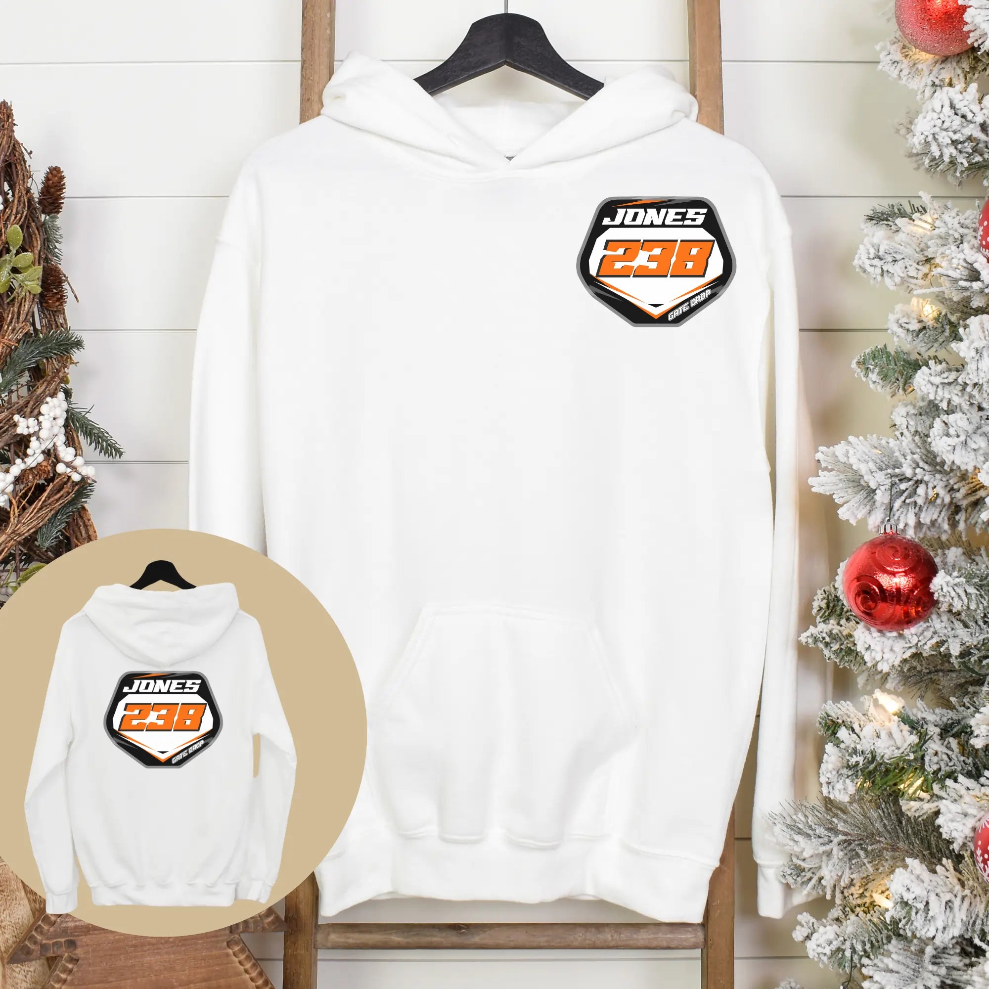 Custom Moto Front Back Hoodie