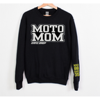 Moto Mom Personalized Sweatshirt with Customizable Sleeve