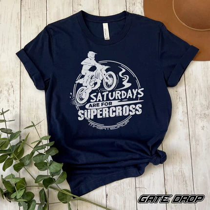 Saturdays Are For Supercross Adult Tshirt