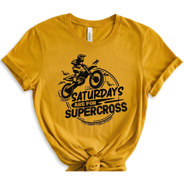 Saturdays Are For Supercross Adult Tshirt