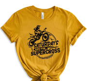 Saturdays are for Supercross Adult tshirt