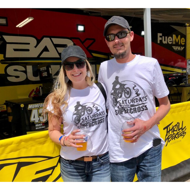 Saturdays Are For Supercross Adult Tshirt
