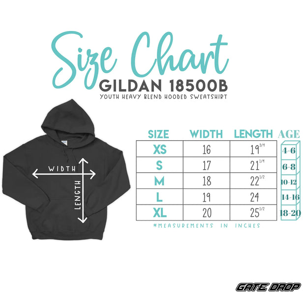 Gate Drop Custom Name and Number Gradient Plate Motocross Kids Hoodie.