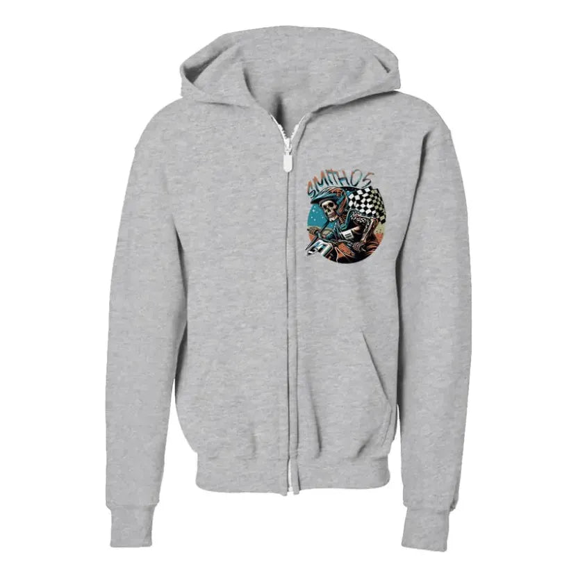 Riding Skeleton Full-Zip Hoodie