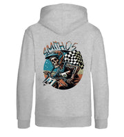 Riding Skeleton Youth Full-Zip Hooded Sweatshirt