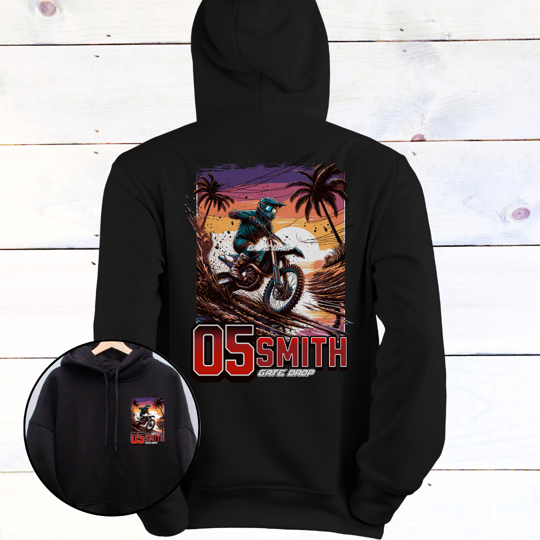 Youth Personalized Summer Motocross Hoodie