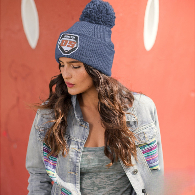Custom Embroidered Pom Pom Motocross Plate Beanie | Personalized dirt bike Beanie | Motocross Plate POM POM| Embroidered Racer Beanie