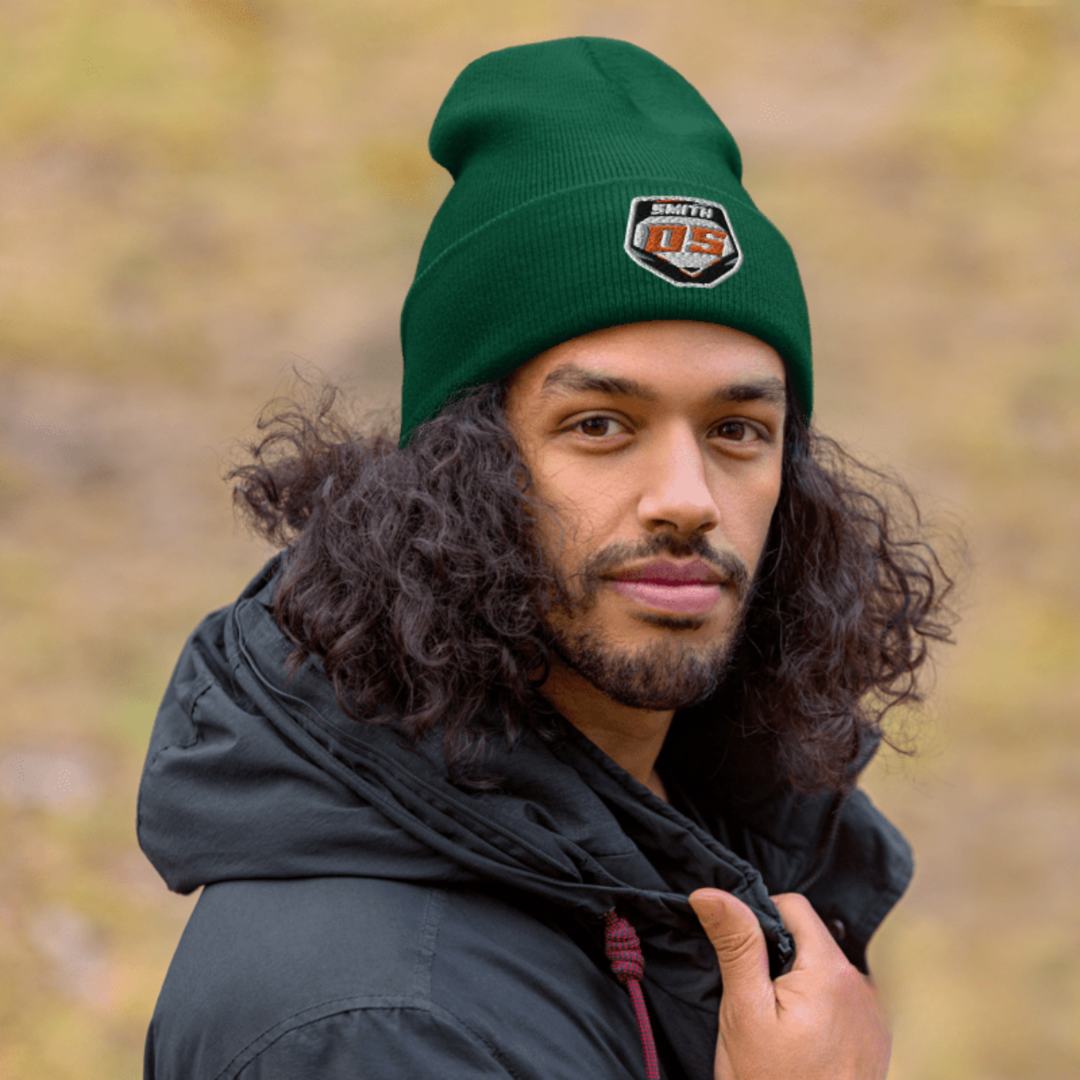 Custom Moto Plate Beanie