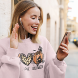 Peace Love Halloween Moto Crewneck