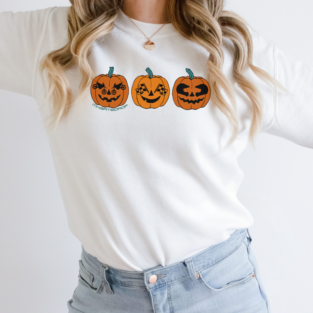 Motocross Pumpkin Sweater