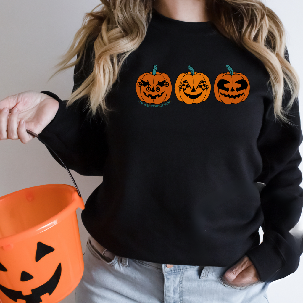 Motocross Pumpkin Sweater