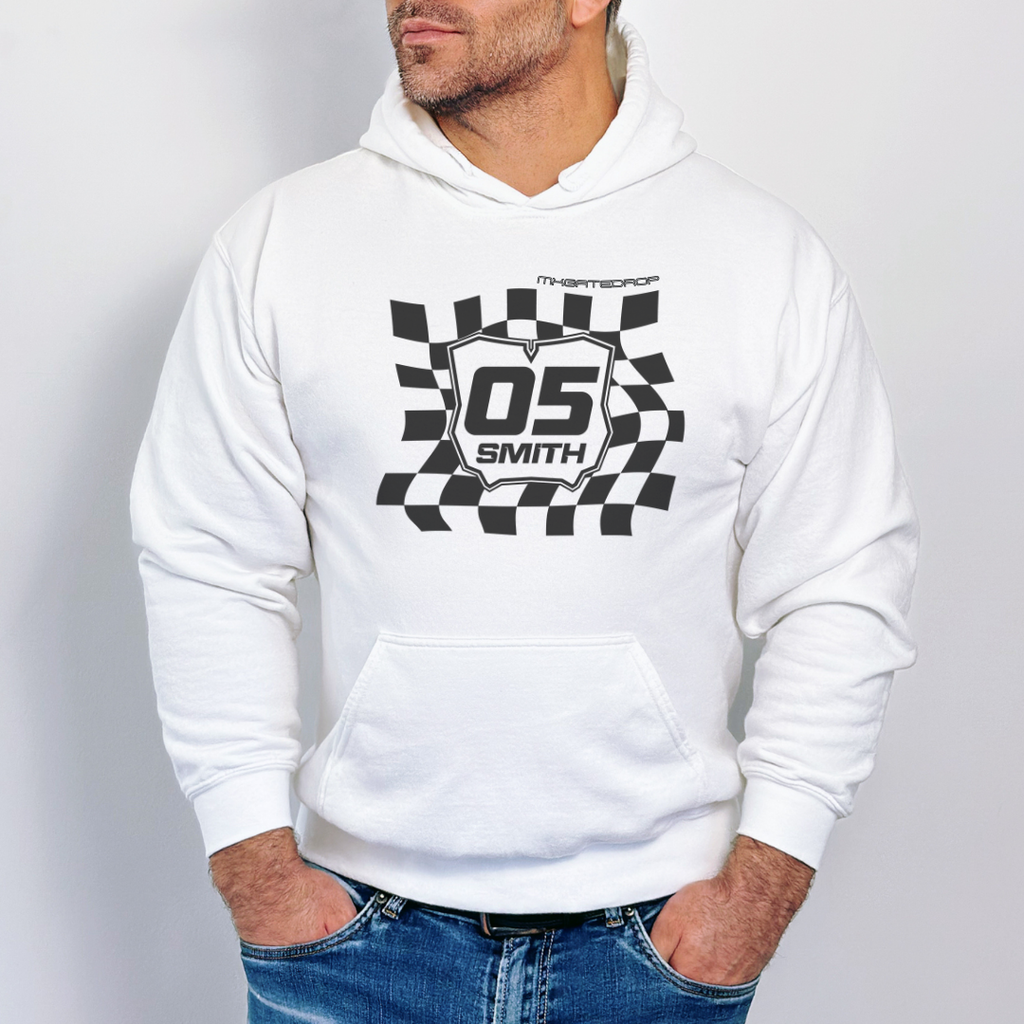 Custom Wavy Checkered Hoodie