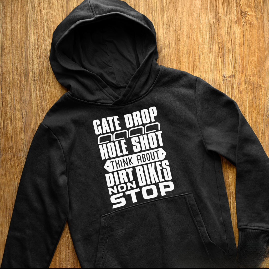 Gate Drop Non Stop Motocross youth hoodie