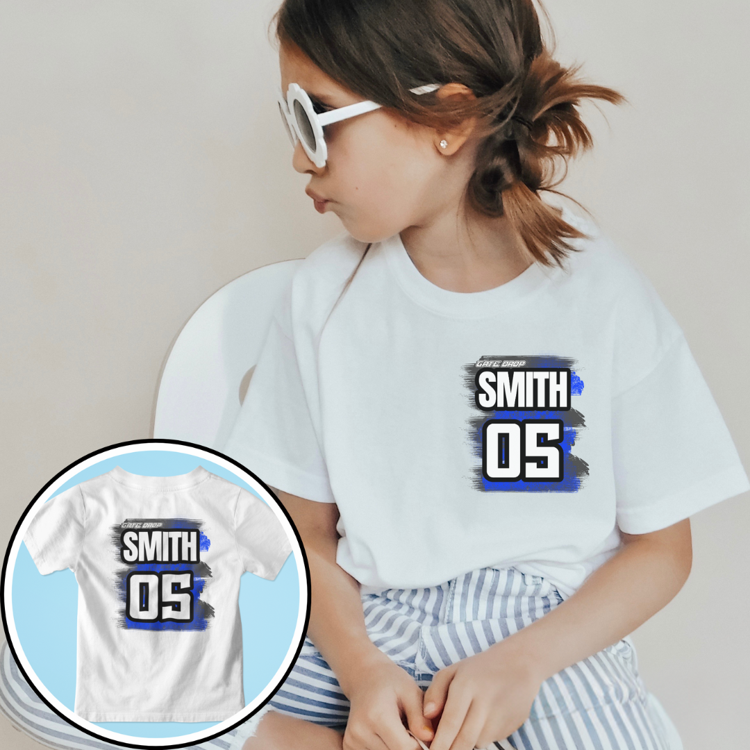 Gate Drop Custom Dirt bike Kid Personalized Race Youth T Shirt