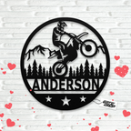 Motocross Custom Metal Wall Art