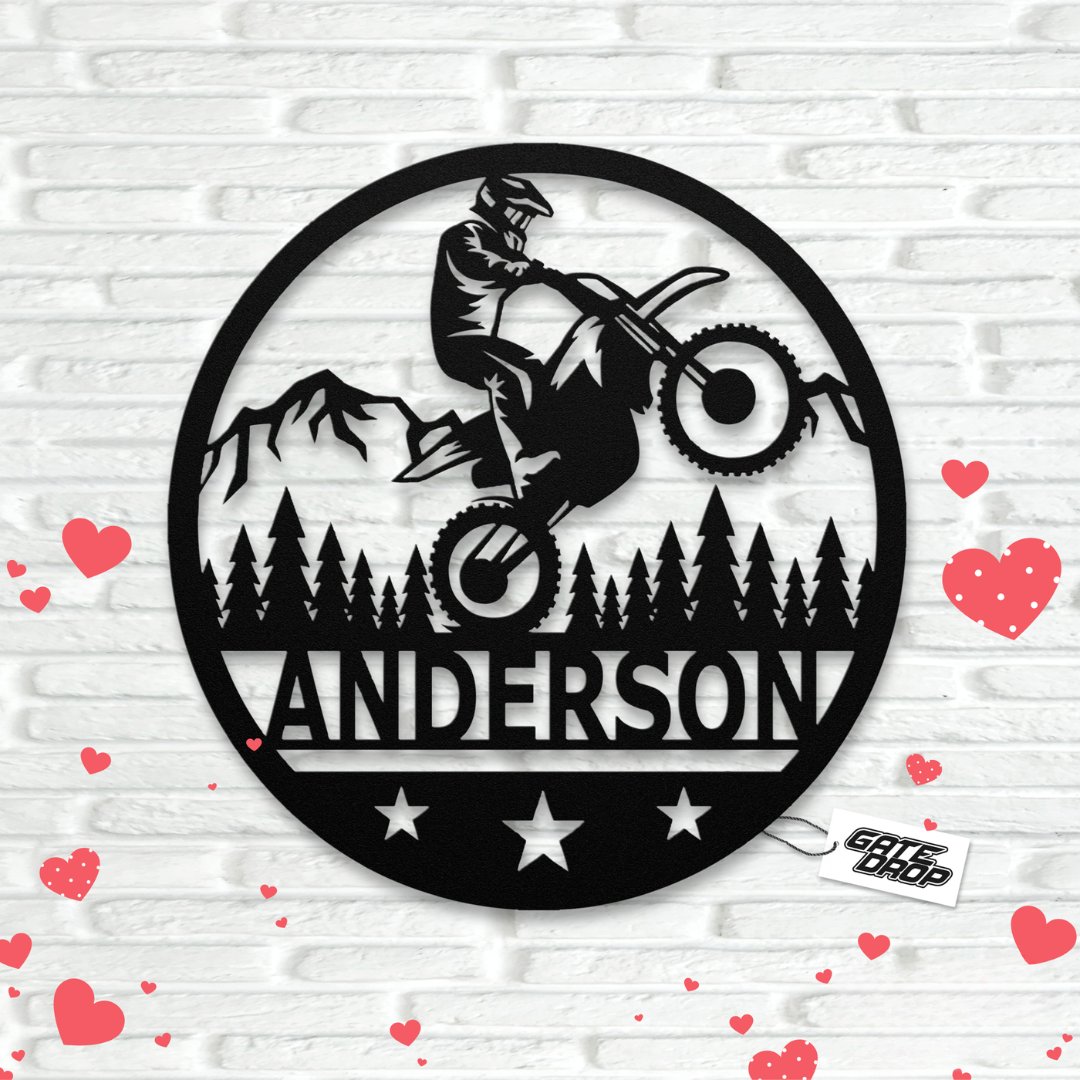 Motocross Custom Metal Wall Art