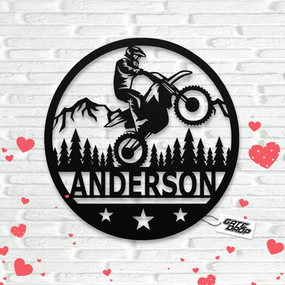 Motocross Custom Metal Wall Art