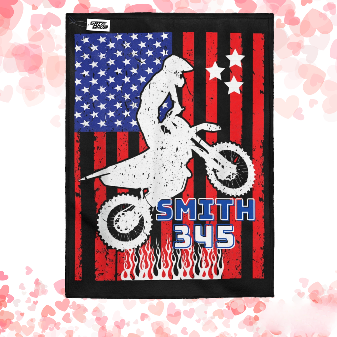 Gate Drop Customized Motocross Blanket