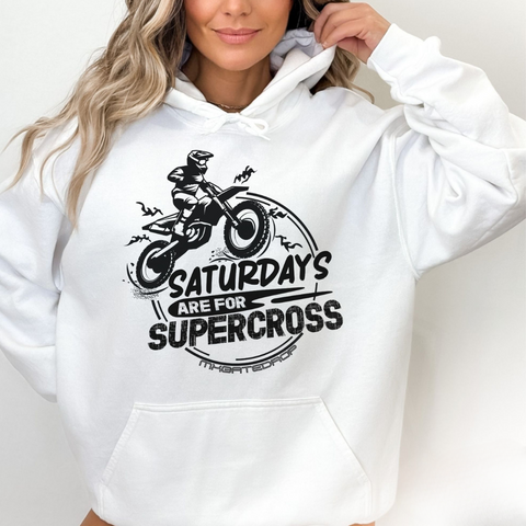 Saturdays Are For Supercross Moto Hoodie