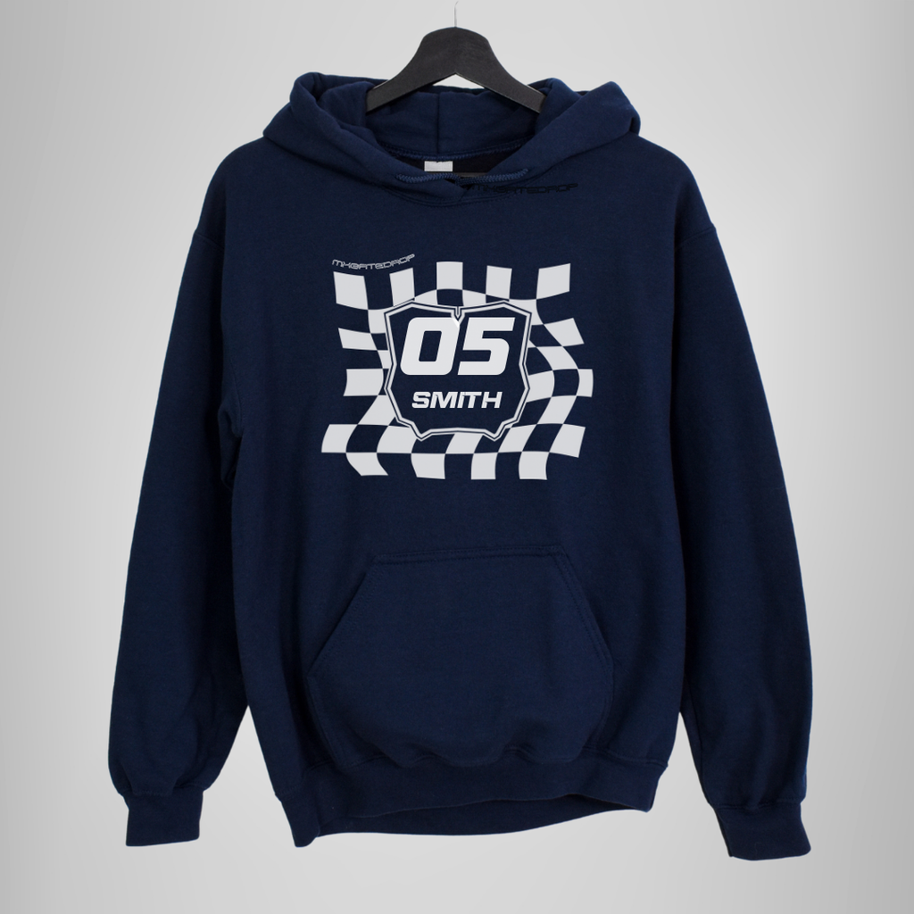 Custom Wavy Checkered Hoodie