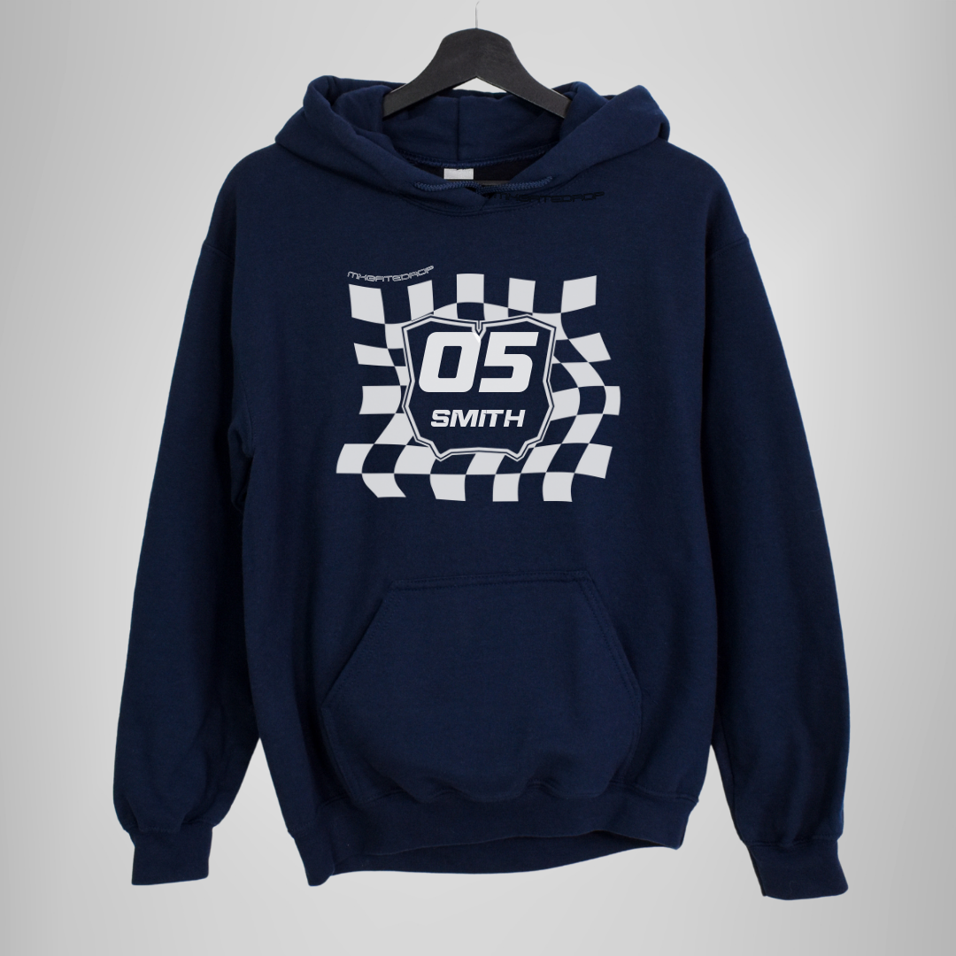 Custom Wavy Checkered Hoodie