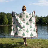 Motocross  Christmas Tree Blanket