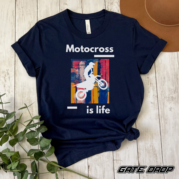 Motocross is Life T-Shirt for Aduts