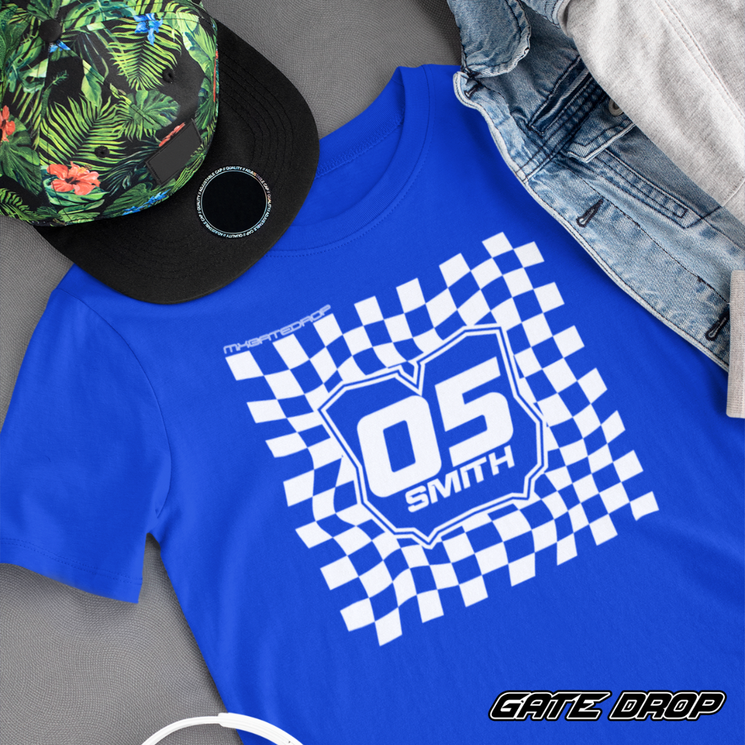 Gate Drop Personalized Checkered Plate Youth Shirt