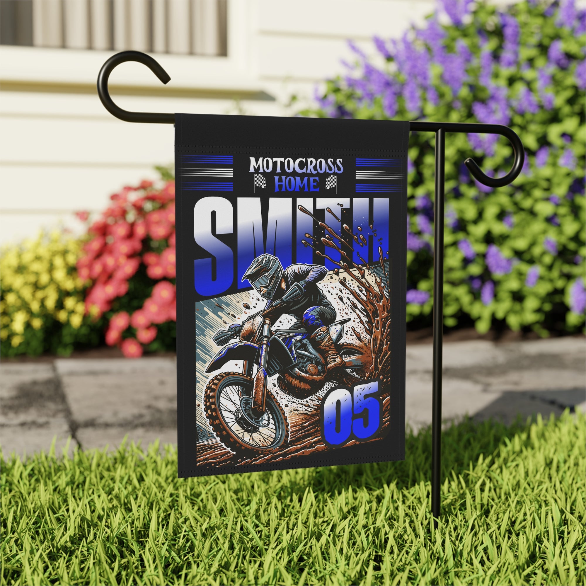 Personalized Motocross Garden and house Banner
