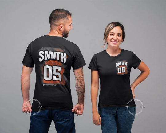 Gate Drop Custom Name and Number Adult Motocross Racing T-Shirt