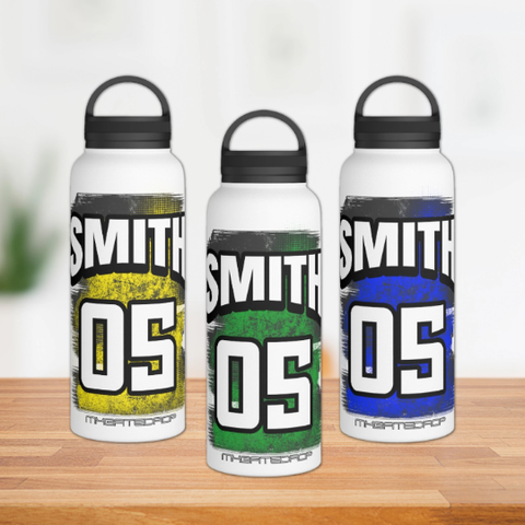 Motocross Personalized Stainless Steel Water Bottle
