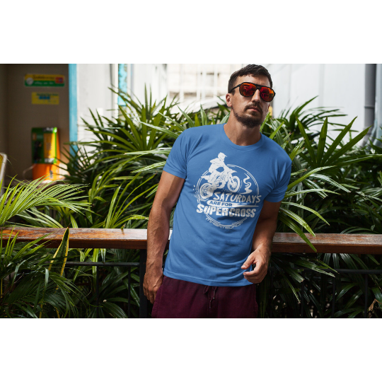 Saturdays Are For Supercross Adult Tshirt