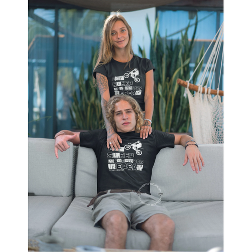 Adult Eat Sleep Motocross Repeat Tshirt
