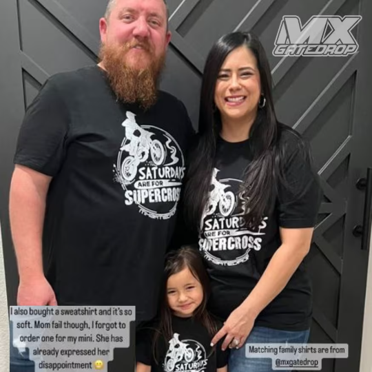 Saturdays Are For Supercross Adult Tshirt