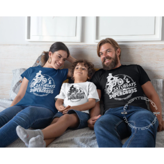 Saturdays Are For Supercross Adult Tshirt