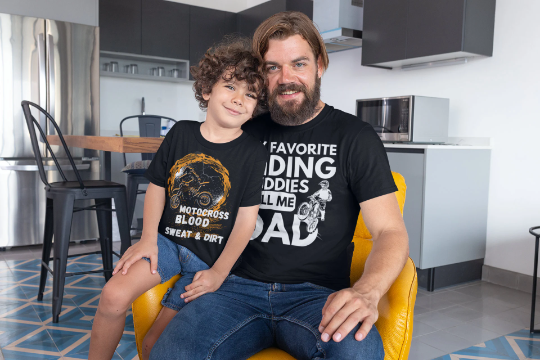 My Favorite Riding Buddies Call Me Dad Motocross T-shirt