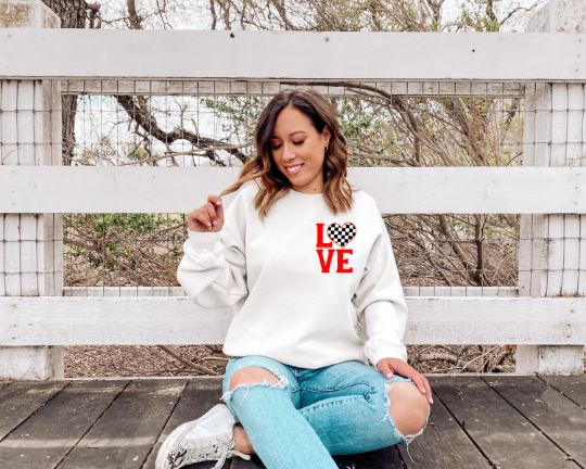 Love Motocross Adult Sweater