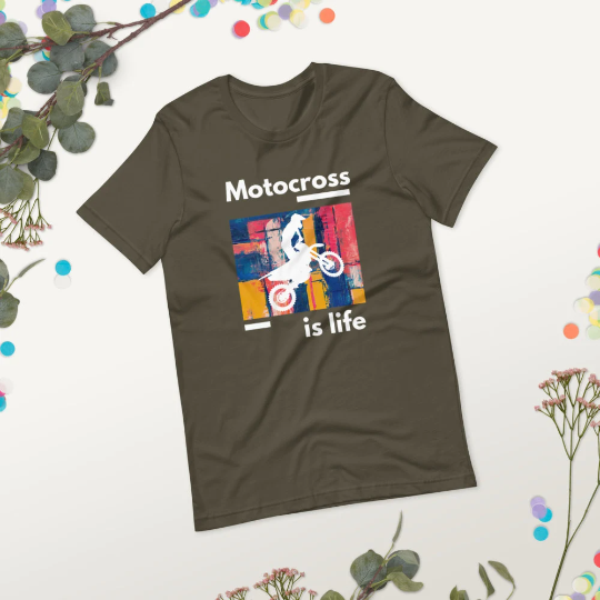 Motocross is Life T-Shirt for Aduts