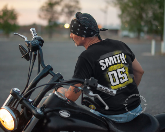 Gate Drop Custom Name and Number Adult Motocross Racing T-Shirt