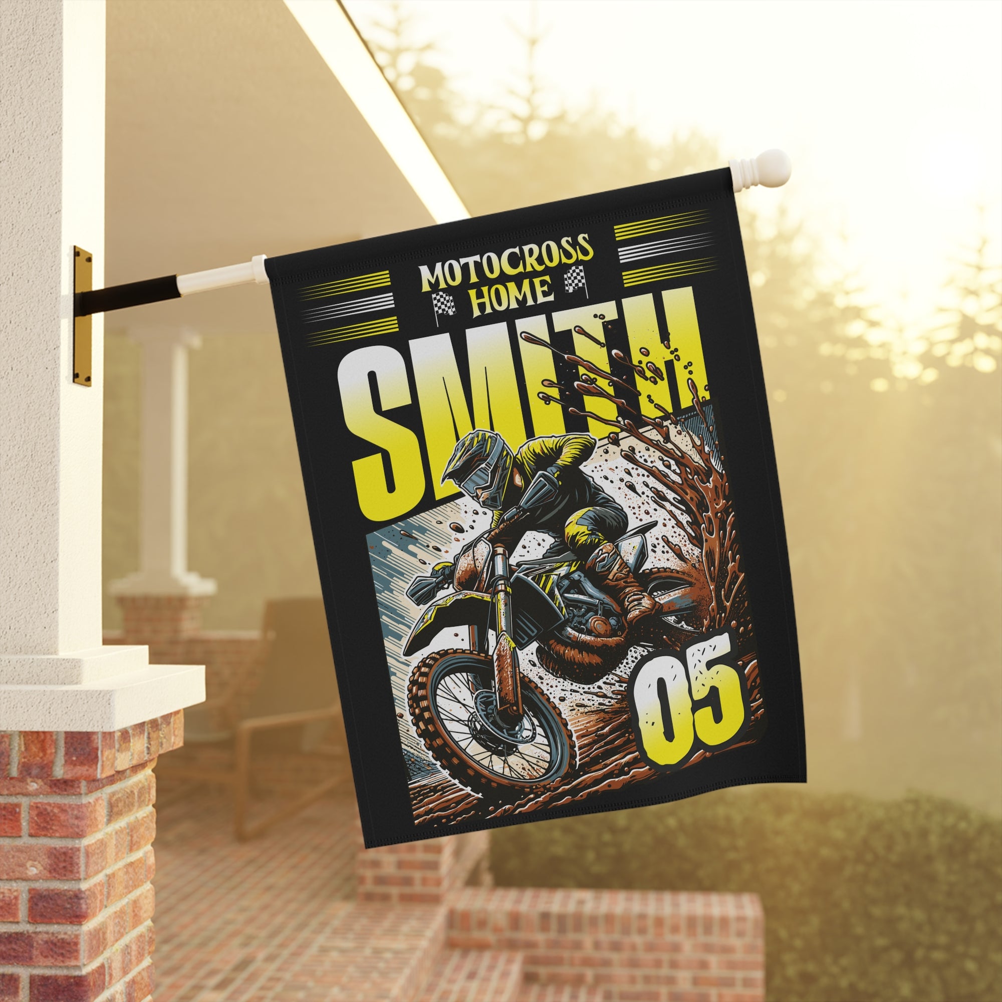 Personalized Motocross Garden and house Banner