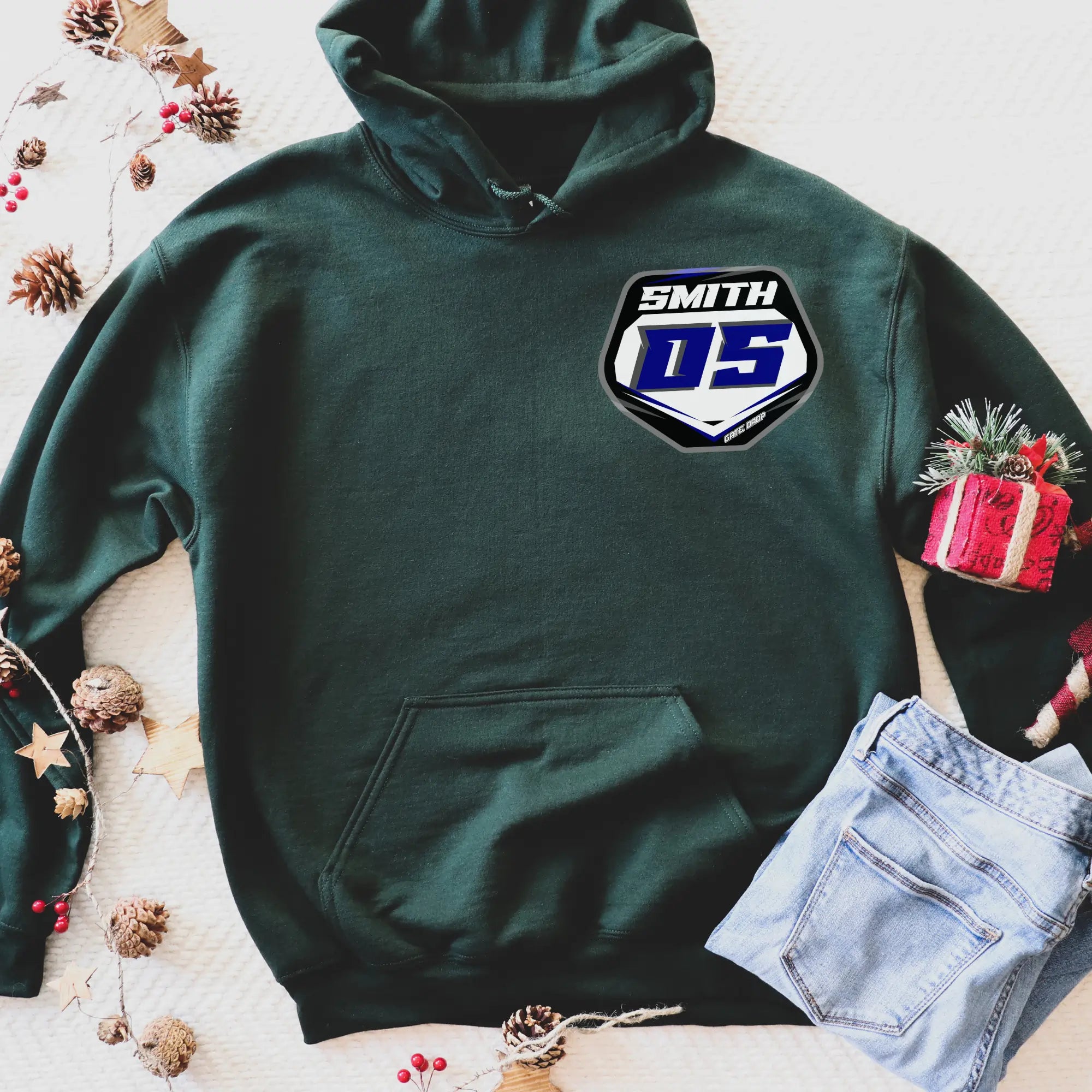 Custom Moto Front Back Hoodie