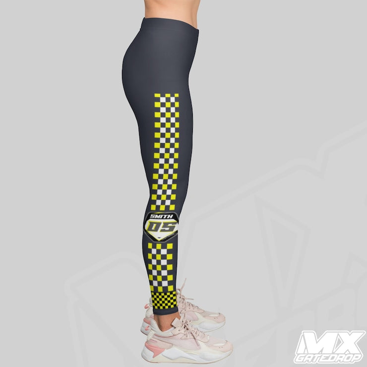 Personalized Motocross Spandex Adult Leggings