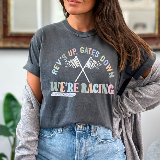 Rev's Up, We're Racing Moto Mom Shirt -  Comfort Colors®