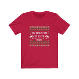 Oh, What Fun It Is to Ride Christmas Family-themed Motocross Tee-Shirt | Adult Unisex Dirt Bike Short Sleeve Tee | Holiday family shirt