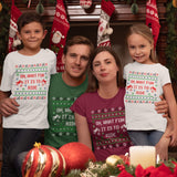 Oh, What Fun It Is to Ride Christmas Family-themed Motocross Tee-Shirt | Adult Unisex Dirt Bike Short Sleeve Tee | Holiday family shirt