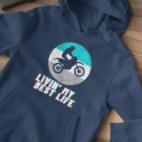 Living my best life Dirt bike Motocross youth hoodie | Motocross Hoodie for Toddler | Dirtbike Hoodie for kids | motocross hoodies