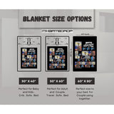 Personalized Custom Motocross Dirt Bike racing Patriotic Blanket | Custom Motocross Christmas Gift Blanket | Dirtbike Custom Throw Moto Dad