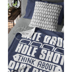 The Gate Drop Velveteen Plush Blanket | Motocross Blanket | Dirt bike Blanket | Motocross Easter Mother's Day Father's Day CHRISTMAS Gift