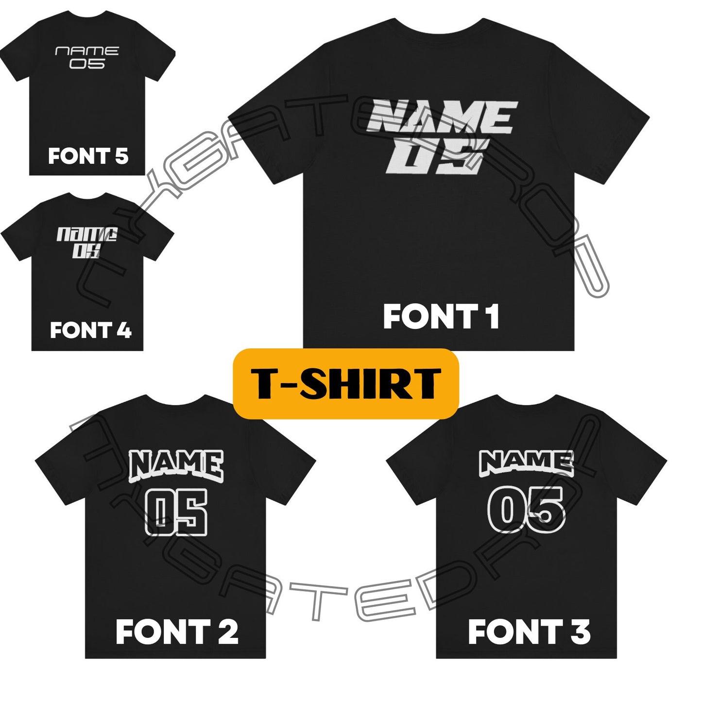 Back or Front Imprint Add On | Personalization Listing | Motocross Customization | Customized Shirt | Motocross Name and Number Add On Print