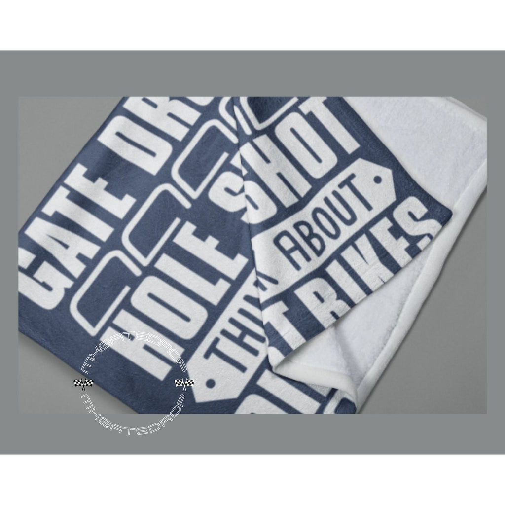 The Gate Drop Velveteen Plush Blanket | Motocross Blanket | Dirt bike Blanket | Motocross Easter Mother's Day Father's Day CHRISTMAS Gift